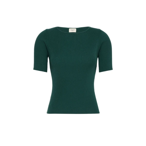 Max Mara Gola Slim Fit Viscose Jumper in Green | Sweaters | Luxury Shoes 
