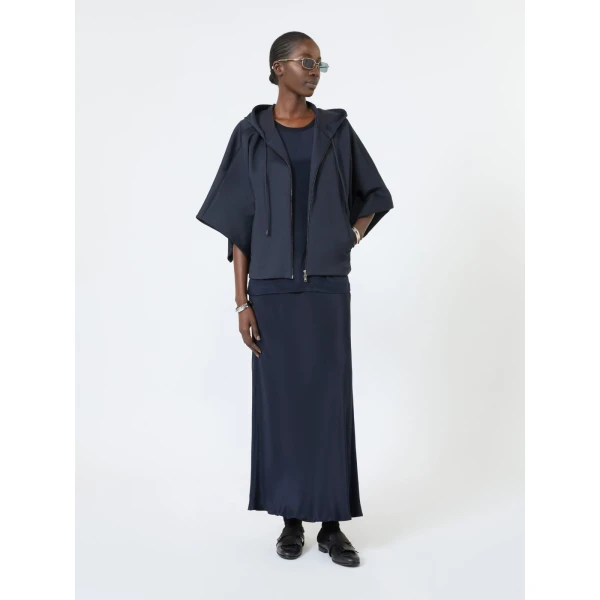 Max Mara Golfo Loose Cashmere and Silk Jumper in Ultramarine | Sweaters | Luxury Shoes 
