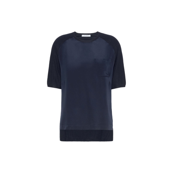 Max Mara Golfo Loose Cashmere and Silk Jumper in Ultramarine | Sweaters | Luxury Shoes 