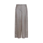 Max Mara Grazia Printed Silk Twill Trousers in Navy | Tailored pants | Luxury Shoes 