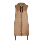Max Mara Greengi Water-Repellent Canvas Gilet in Caramel | Vests | Luxury Shoes 