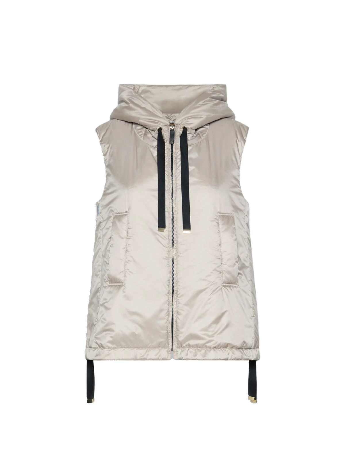 Max Mara Greengo Padded Water-Repellent Hooded Gilet in Beige Max Mara Greengo Padded Water-Repellent Hooded Gilet in Beige | Vests | Luxury Shoes