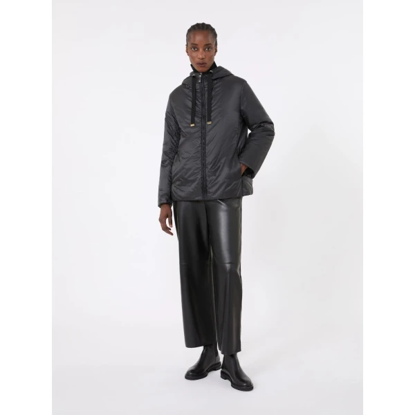 Max Mara Greenh Padded Water-Repellent Hooded Jacket in Black | Jackets | Luxury Shoes 