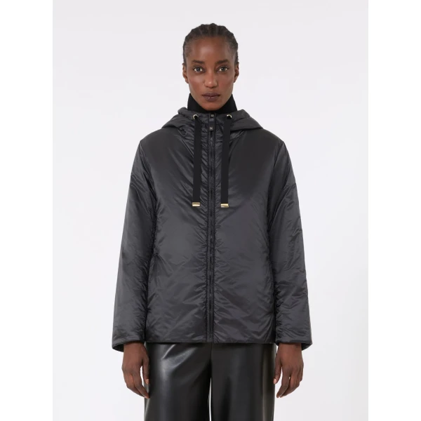 Max Mara Greenh Padded Water-Repellent Hooded Jacket in Black | Jackets | Luxury Shoes 