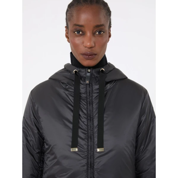 Max Mara Greenh Padded Water-Repellent Hooded Jacket in Black | Jackets | Luxury Shoes 