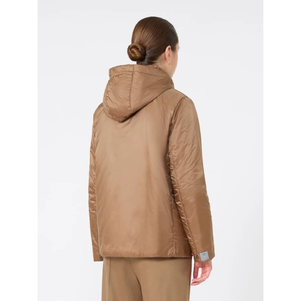 Max Mara Greenh Padded Water-Repellent Hooded Jacket in Caramel | Jackets | Luxury Shoes 