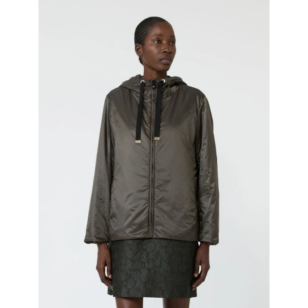 Max Mara Greenh Padded Water-Repellent Hooded Jacket in Khaki | Jackets | Luxury Shoes 