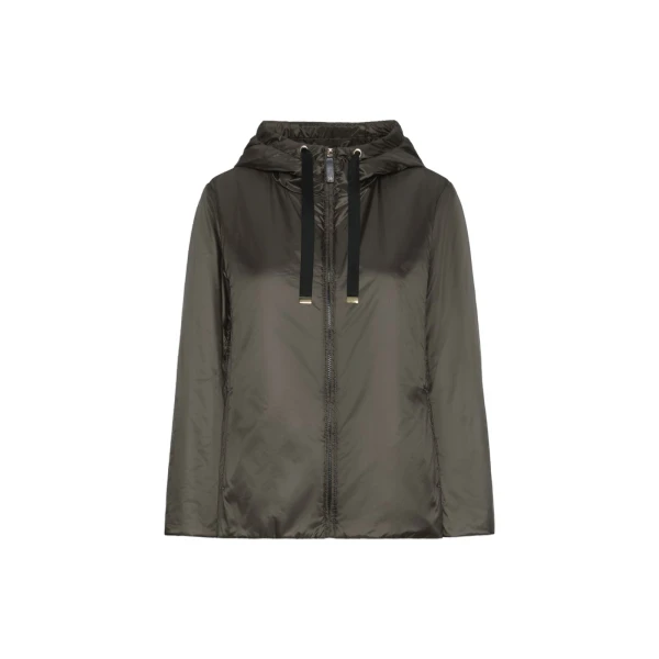Max Mara Greenh Padded Water-Repellent Hooded Jacket in Khaki | Jackets | Luxury Shoes 