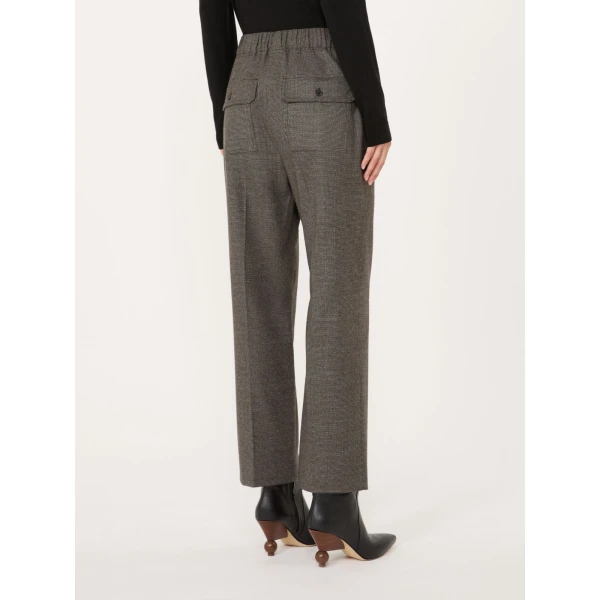 Max Mara Hateley Stretch Wool Flannel Trousers in Marron Glace | Tailored pants | Luxury Shoes 