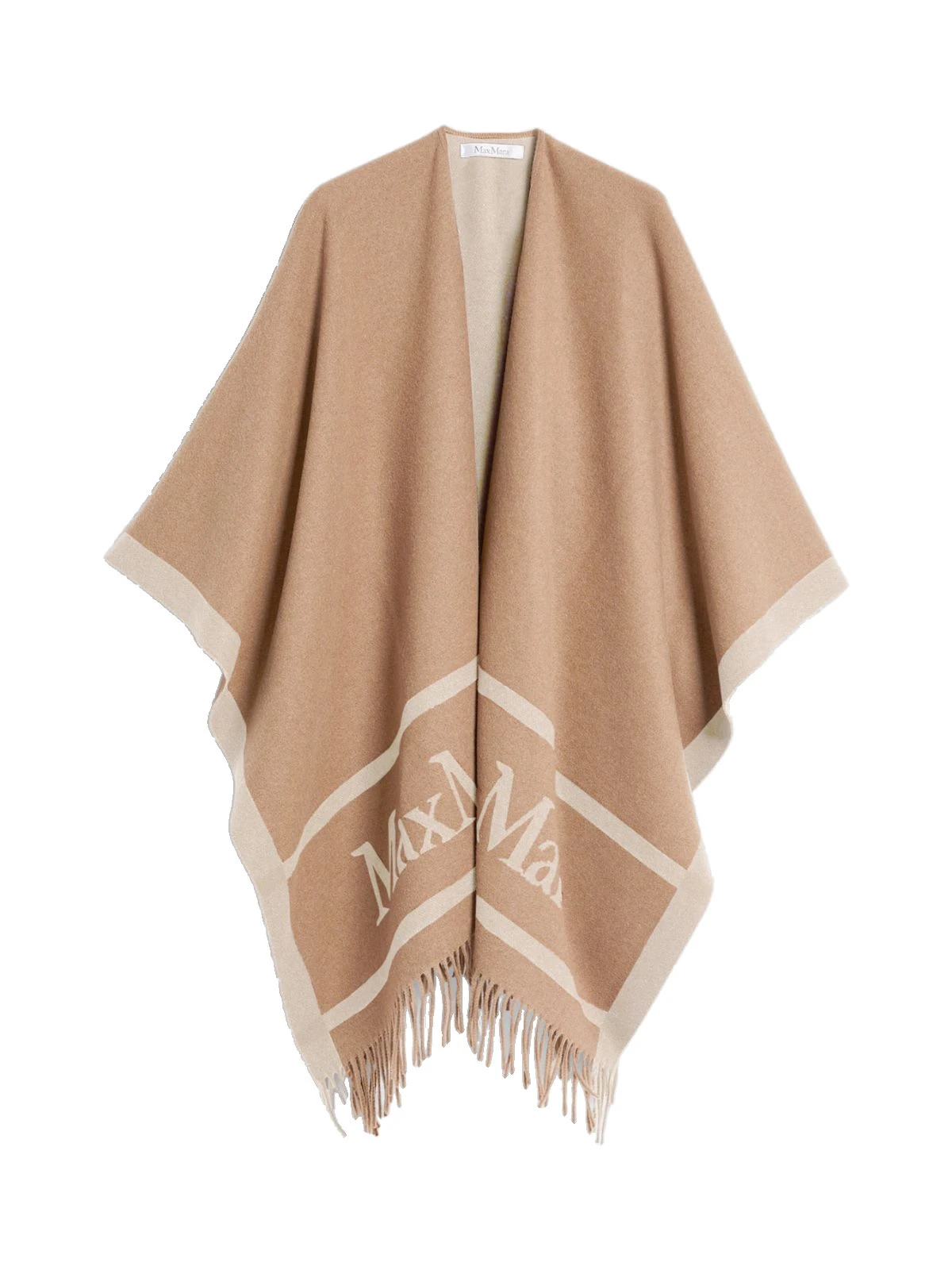 Max Mara Hilde Jacquard Wool Poncho in Camel Max Mara Hilde Jacquard Wool Poncho in Camel | Jackets | Luxury Shoes