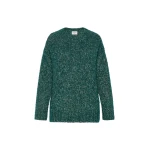 Max Mara Hobby Alpaca, Cotton and Wool Jumper in Dark Green | Sweaters | Luxury Shoes 
