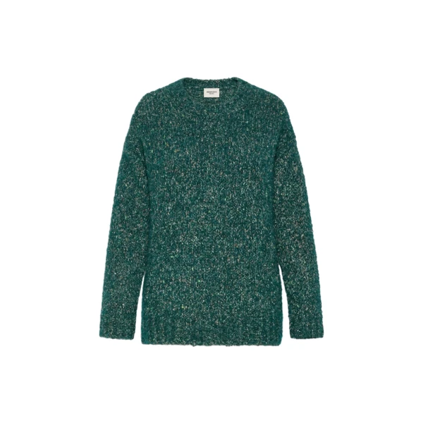 Max Mara Hobby Alpaca, Cotton and Wool Jumper in Dark Green | Sweaters | Luxury Shoes 