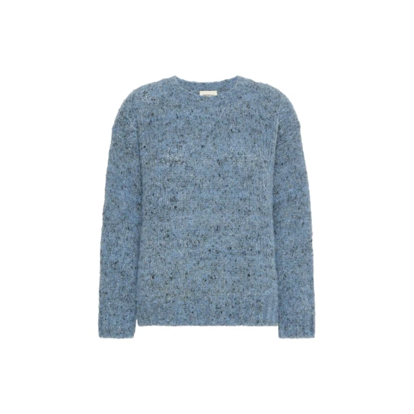 Max Mara Hobby Alpaca, Cotton and Wool Jumper in Light Blue | Sweaters | Luxury Shoes 