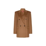 Max Mara Hobby Wool Broadcloth Blazer in Tobacco | Blazers | Luxury Shoes 