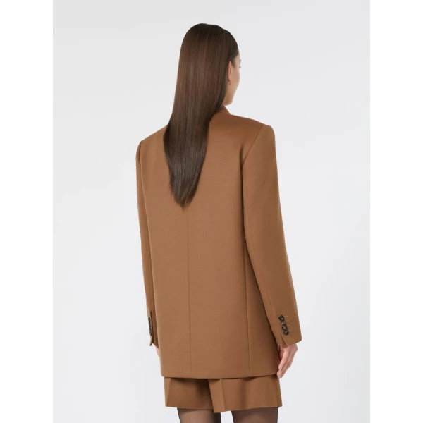 Max Mara Hobby Wool Broadcloth Blazer in Tobacco | Blazers | Luxury Shoes 