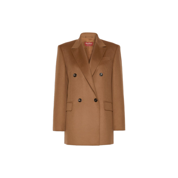 Max Mara Hobby Wool Broadcloth Blazer in Tobacco | Blazers | Luxury Shoes 