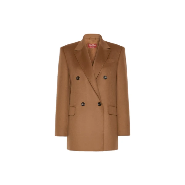 Max Mara Hobby Wool Broadcloth Blazer in Tobacco | Blazers | Luxury Shoes 
