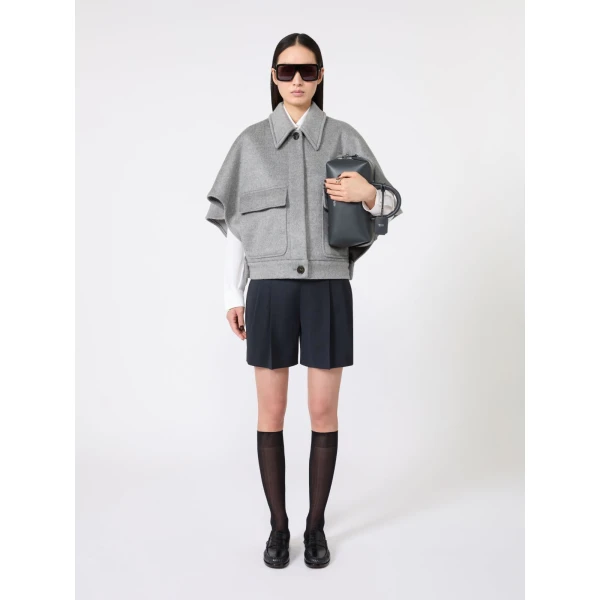 Max Mara Holdallm Medium Natural Leather Bowler Bag in Medium Grey | Totes & Top-Handle Bags | Luxury Shoes 