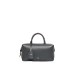 Max Mara Holdallm Medium Natural Leather Bowler Bag in Medium Grey | Totes & Top-Handle Bags | Luxury Shoes 