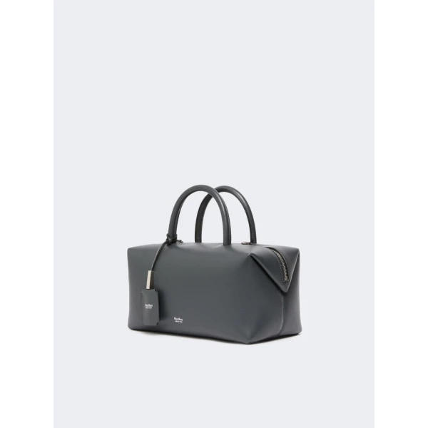 Max Mara Holdallm Medium Natural Leather Bowler Bag in Medium Grey | Totes & Top-Handle Bags | Luxury Shoes 