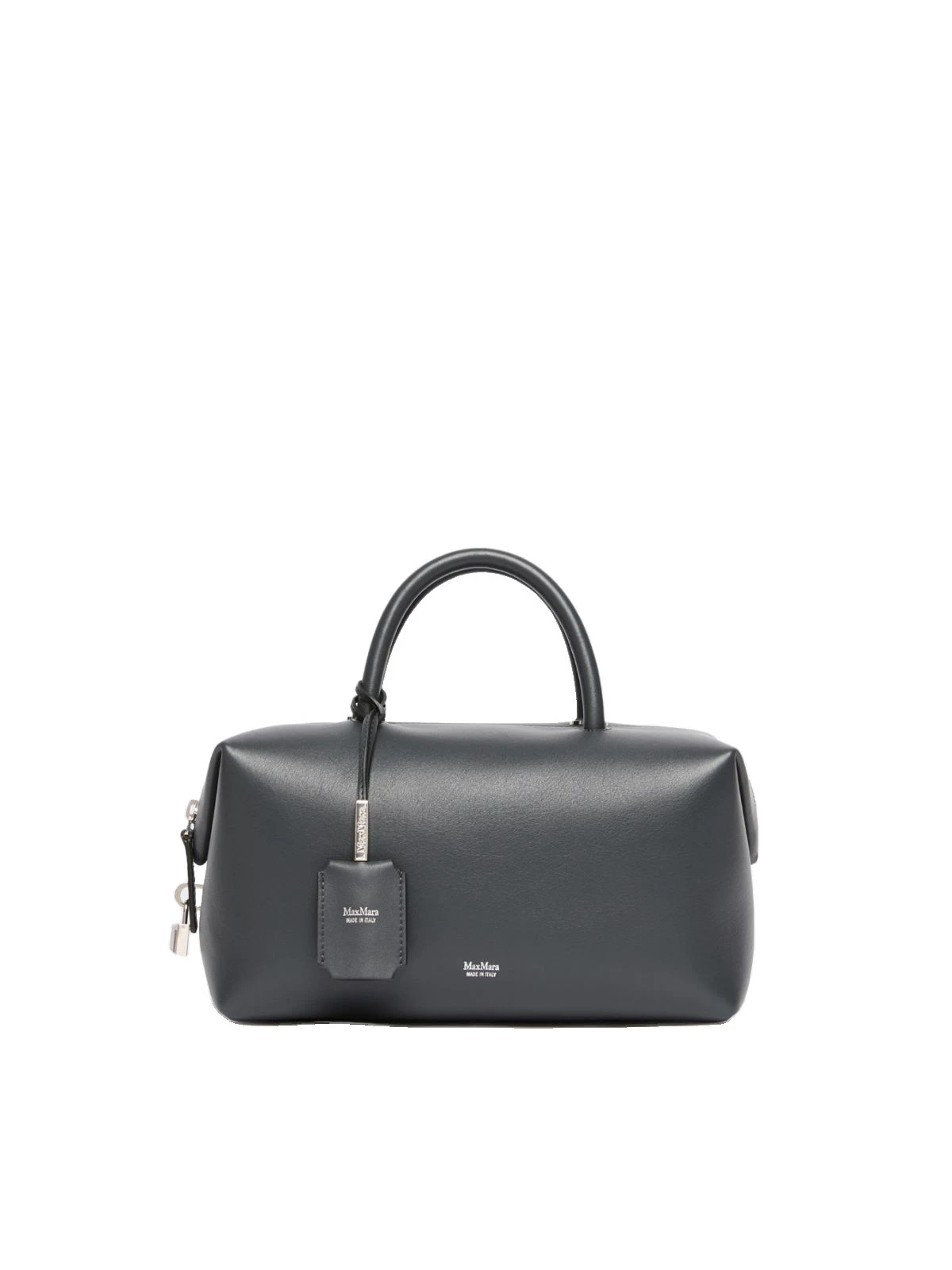 Max Mara Holdallm Medium Natural Leather Bowler Bag in Medium Grey Max Mara Holdallm Medium Natural Leather Bowler Bag in Medium Grey | Totes & Top-Handle Bags | Luxury Shoes