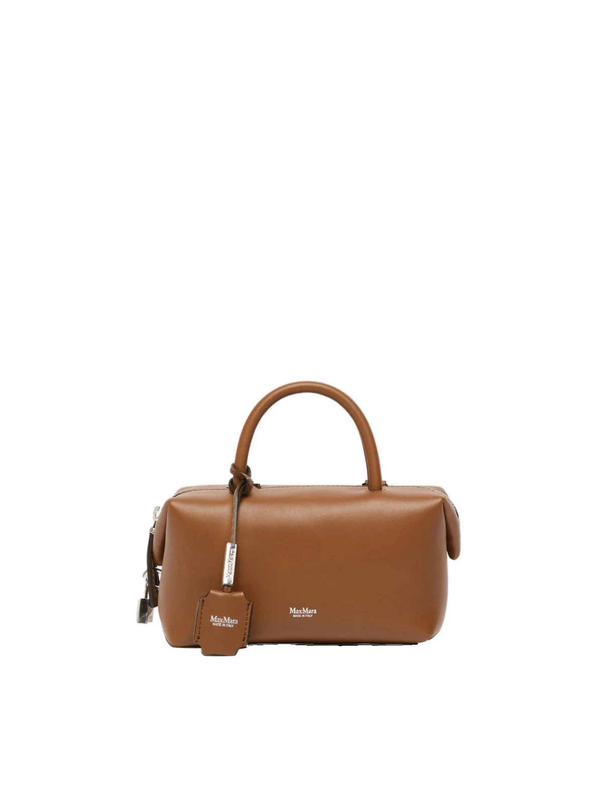 Max Mara Holdalls Small Natural Leather Bowler Bag in Amber Brown Max Mara Holdalls Small Natural Leather Bowler Bag in Amber Brown | Totes & Top-Handle Bags | Luxury Shoes
