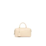 Max Mara Holdalls Small Natural Leather Bowler Bag in Beige | Totes & Top-Handle Bags | Luxury Shoes 