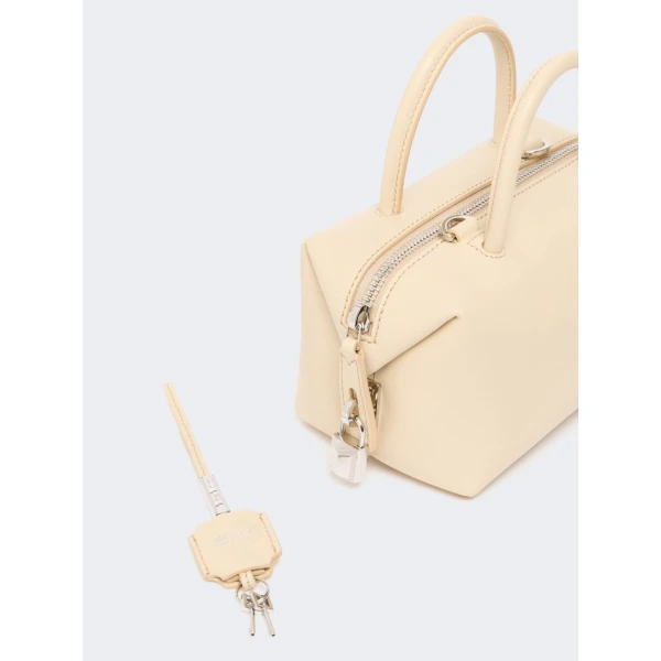 Max Mara Holdalls Small Natural Leather Bowler Bag in Beige | Totes & Top-Handle Bags | Luxury Shoes 