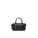 Max Mara Holdalls Small Natural Leather Bowler Bag in Black | Totes & Top-Handle Bags | Luxury Shoes 