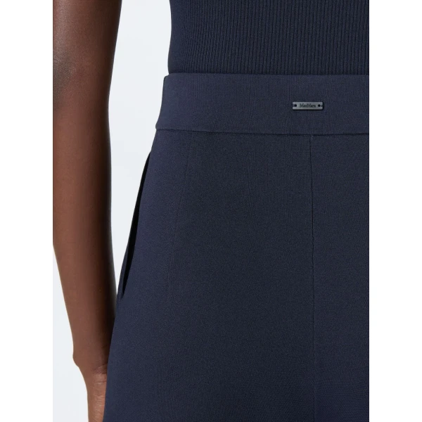 Max Mara Idoneo Crepe Yarn Shorts in Ultramarine | Shorts | Luxury Shoes 