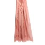 Max Mara Jacquard Wool and Modal Stole in Terra Cotta | Scarves | Luxury Shoes 