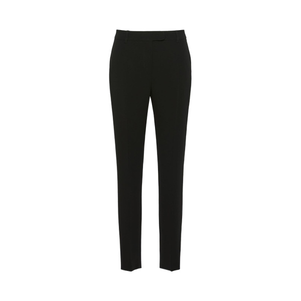 Max Mara Jerta Straight Cady Trousers in Black | Tailored pants | Luxury Shoes 