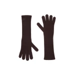 Max Mara Jock Long Cashmere Gloves in Brown | Gloves | Luxury Shoes 