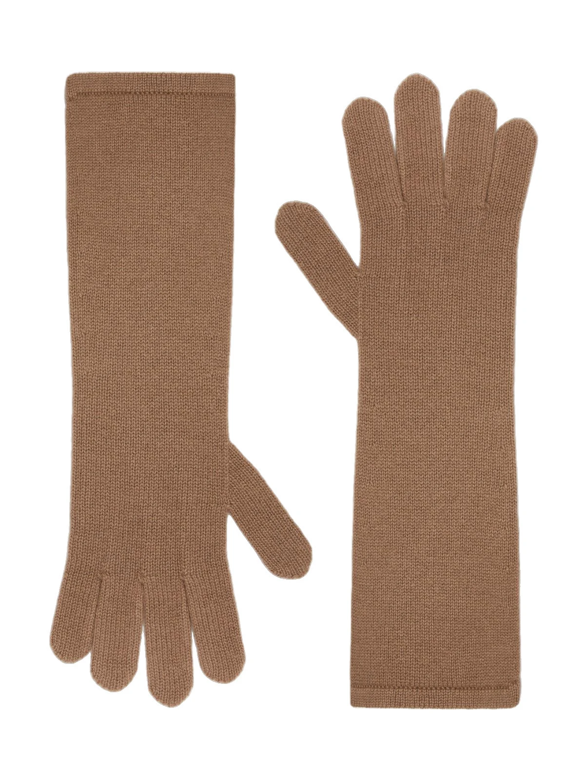 Max Mara Jock Long Cashmere Gloves in Hazelnut Brown Max Mara Jock Long Cashmere Gloves in Hazelnut Brown | Gloves | Luxury Shoes