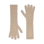 Max Mara Jock Long Cashmere Gloves in Make Up Lumiere | Gloves | Luxury Shoes 
