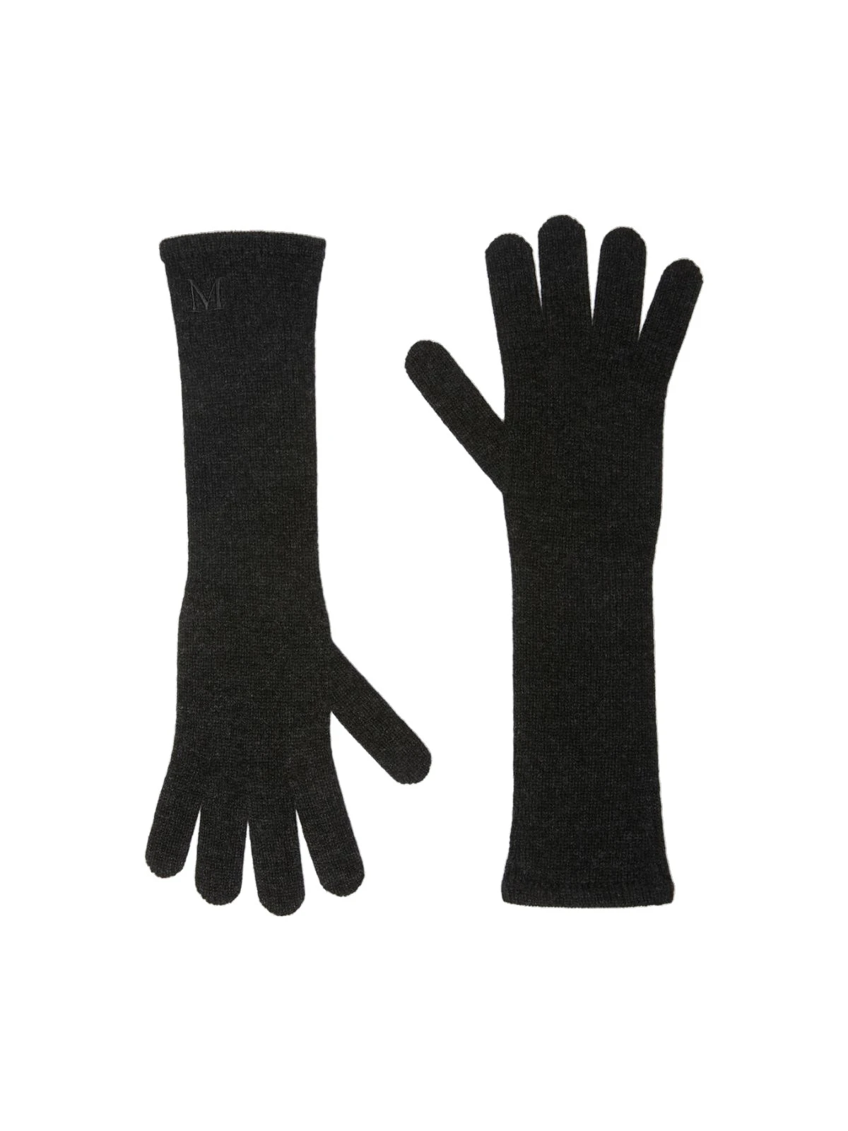 Max Mara Jock Long Cashmere Gloves in Medium Grey Max Mara Jock Long Cashmere Gloves in Medium Grey | Gloves | Luxury Shoes