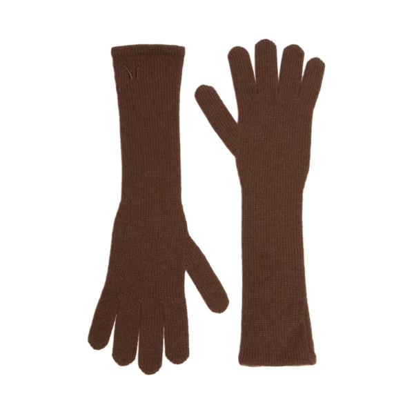 Jock Long Cashmere Gloves in Rust