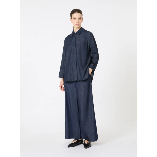 Max Mara Jour Denim Joggers in Midnight Blue | Denim | Luxury Shoes 