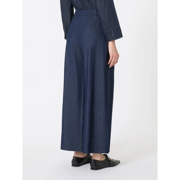 Max Mara Jour Denim Joggers in Midnight Blue | Denim | Luxury Shoes 