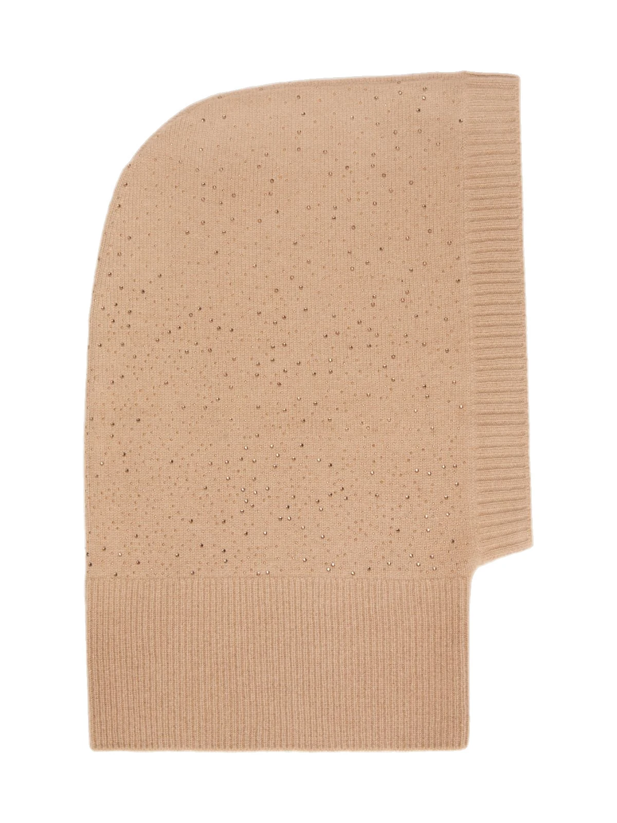 Max Mara Junior Cashmere Rhinestone Balaclava in Camel Max Mara Junior Cashmere Rhinestone Balaclava in Camel | Hats | Luxury Shoes