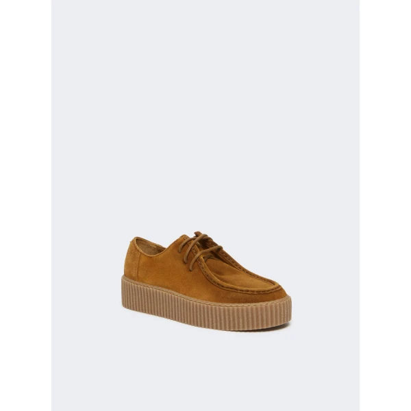 Max Mara Kapok Low Suede Ankle Boots in Tobacco | Boots | Luxury Shoes 