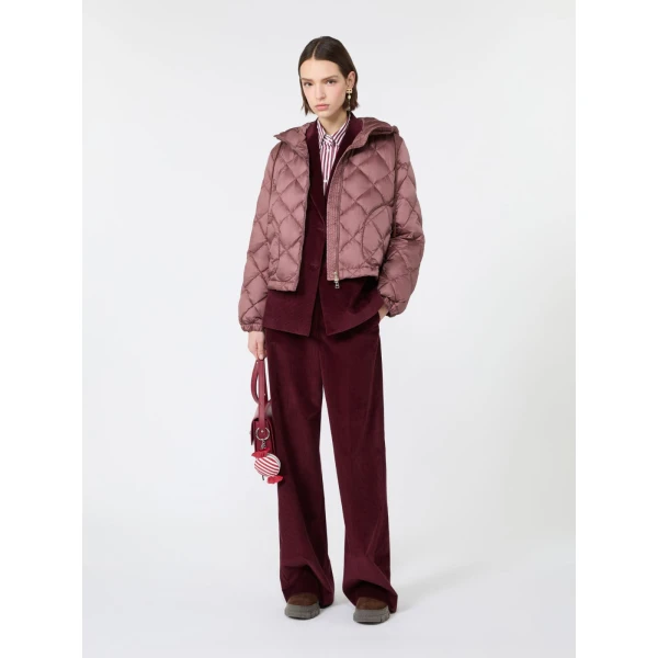 Max Mara Katanga Cotton Corduroy Double-Breasted Blazer in Bordeaux | Blazers | Luxury Shoes 