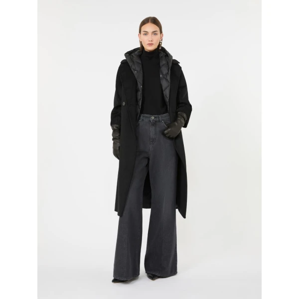 Max Mara Kiku Wool and Silk Turtleneck in Black | Turtlenecks | Luxury Shoes 