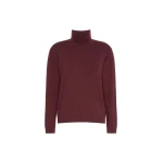 Max Mara Kiku Wool and Silk Turtleneck in Bordeaux | Turtlenecks | Luxury Shoes 