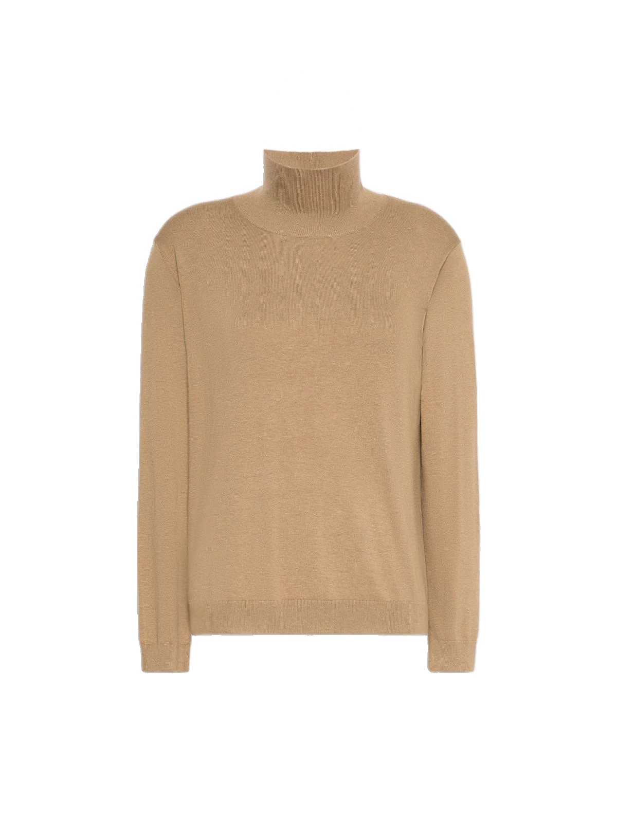 Max Mara Kiku Wool and Silk Turtleneck in Camel Max Mara Kiku Wool and Silk Turtleneck in Camel | Women | Luxury Shoes