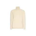 Max Mara Kiku Wool and Silk Turtleneck in Sand | Turtlenecks | Luxury Shoes 