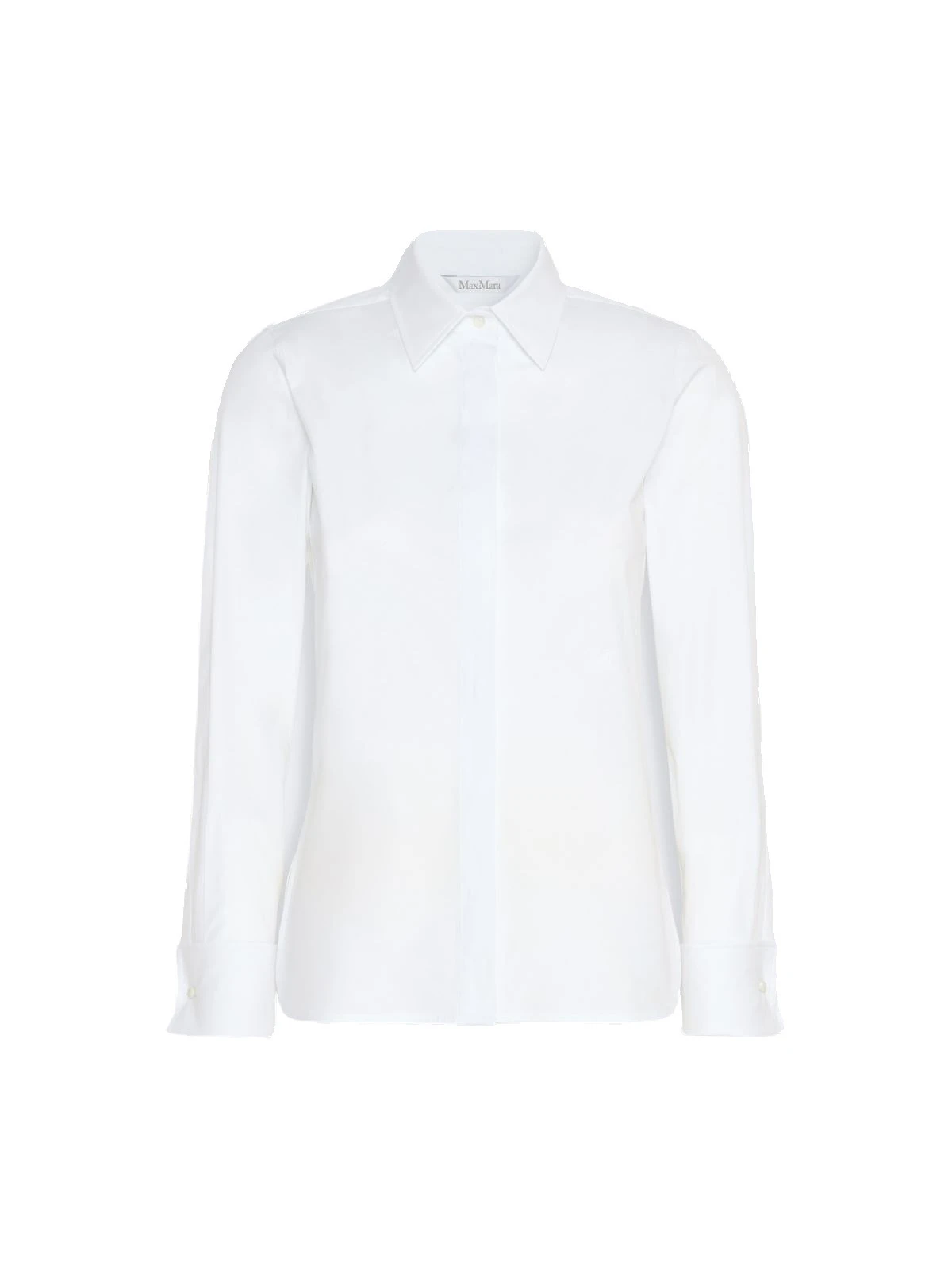Max Mara Knut Cotton Logo Shirt in Optical White Max Mara Knut Cotton Logo Shirt in Optical White | Shirts | Luxury Shoes