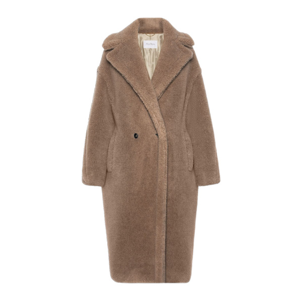 Max Mara Ladyted Cashmere Teddy Bear Icon Coat in Sand | Wool Coat | Luxury Shoes 