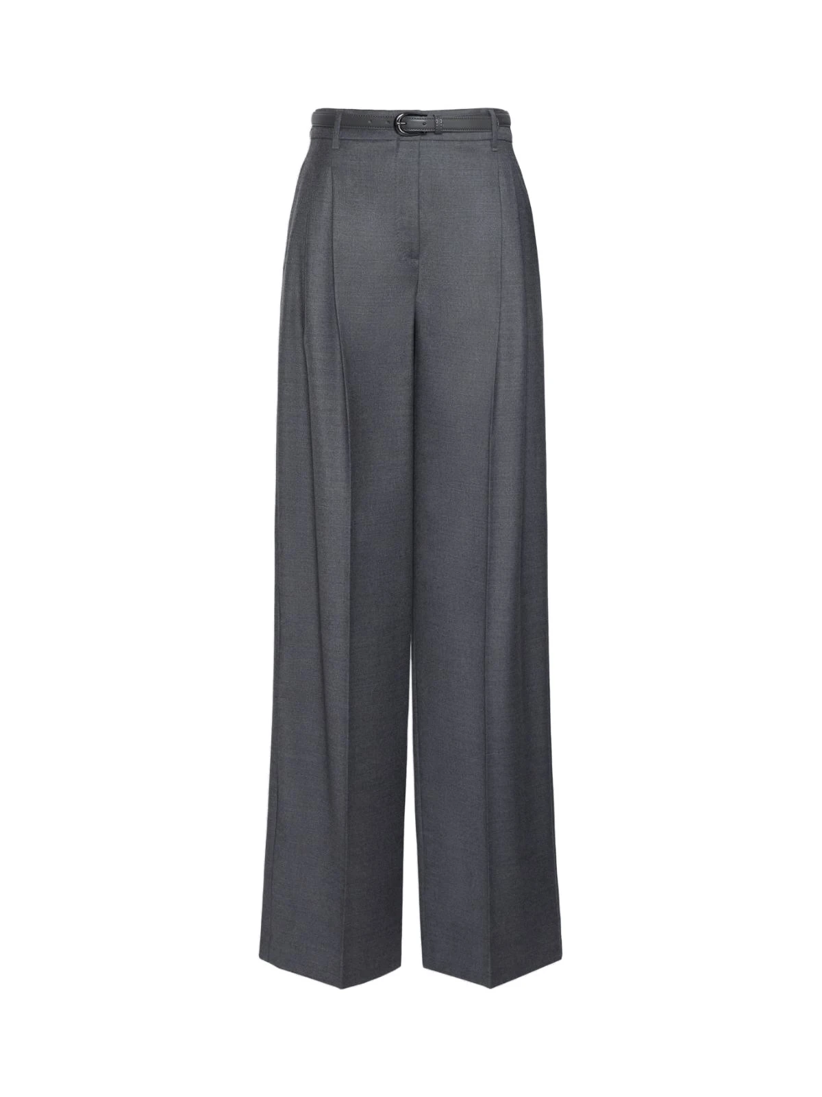 Max Mara Lago Wool Flannel Trousers in Dark Grey Max Mara Lago Wool Flannel Trousers in Dark Grey | Tailored pants | Luxury Shoes