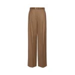 Max Mara Lago Wool Flannel Trousers in Tobacco | Tailored pants | Luxury Shoes 